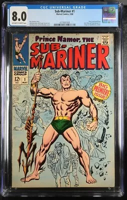 Buy Sub-Mariner #1 Marvel Comics, 5/68 CGC 8.0 • 399.76£