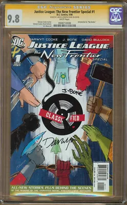 Buy Justice League The New Frontier Special #1 CGC 9.8 SS Signed J BONE DARWYN COOKE • 276.67£