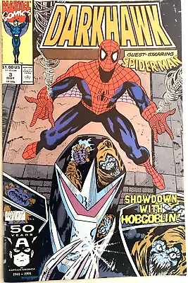 Buy Darkhawk # 3. May 1991.  Vg+ Condition. Marvel Comics.  Spiderman App. • 2.29£