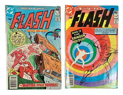 Buy 2 Flash Comics Bronze Age 1980 May 285 Trickster And June 286 Rainbow Raider VG • 14.88£