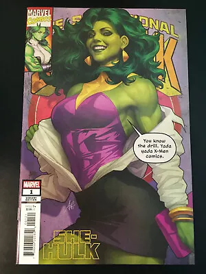 Buy She-Hulk #1  Marvel Comics 2022 Artgerm Lau Trade Variant Cover NM • 4.74£
