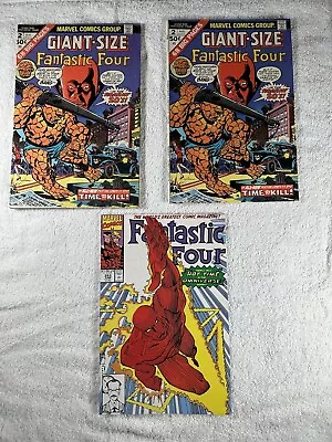Buy Fantastic Four #353 1st Appearance Mobius 1991 + Giant Size #2 (Two Copies) • 15.98£