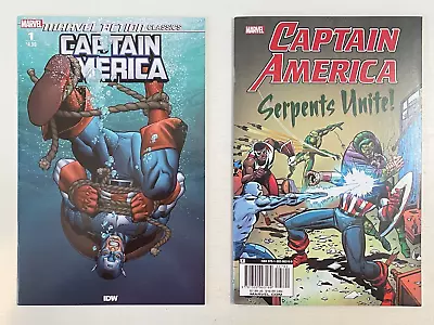 Buy IDW Comics CAPTAIN AMERICA LOT MARVEL ACTION CLASSICS # 1 & SERPENTS UNITE VF/NM • 15.95£