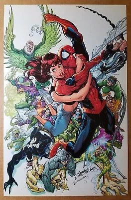 Buy Amazing Spider-Man 500 Mary Jane Villains Marvel Comics Poster J Scott Campbell • 13.76£