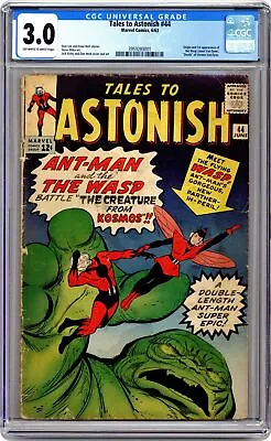 Buy Tales To Astonish #44 CGC 3.0 1963 3959289001 1st App. And Origin Wasp • 507.70£