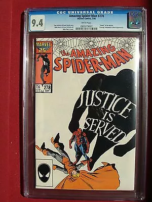 Buy The Amazing Spider-Man 278 CGC 9.4 NM • 51.77£