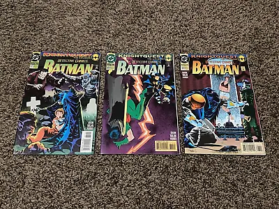 Buy Lot Of 3 Batman Detective Comics #671,672,673 - Knightquest The Crusade • 4.79£