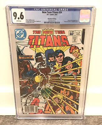 Buy New Teen Titans #34 CGC 9.6 White Pages Deathstroke Appearance DC George Perez • 63.19£