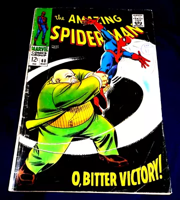 Buy Amazing Spiderman 60# O' Bitter Victory - The Kingpin -may 1968 - A Good Copy • 64.99£