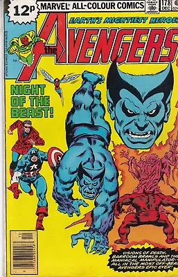 Buy Marvel Comics Avengers Vol. 1 #178 December 1978 Fast P&p Same Day Dispatch • 9.99£