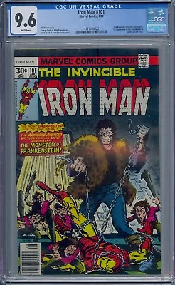 Buy Iron Man #101 Cgc 9.6 Frankenstein's Monster 1st Dreadknight White Pages • 238.32£