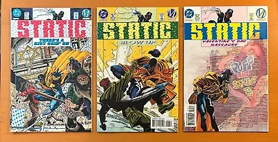 Buy Static #5, 6 & 10 Milestone (DC 1993) 3 X FN/VF & VF/NM Condition Comics • 17.21£