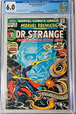 Buy 1973 Marvel Premiere. #10 CGC 6.0  Doctor Strange. 1st App Shama-Gorath. • 138.56£