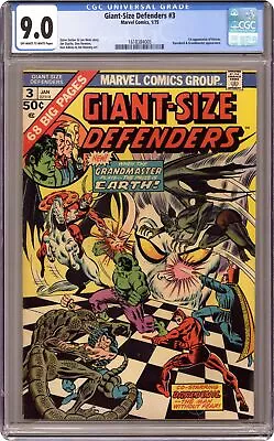 Buy Giant Size Defenders #3 CGC 9.0 1975 1618384005 1st App. Korvac • 255.74£