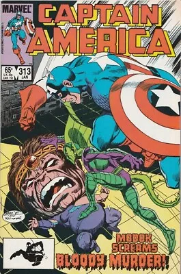 Buy Captain America #313 FN Marvel 1986 Death Of MODOK | Serpent Society MCU • 3.17£