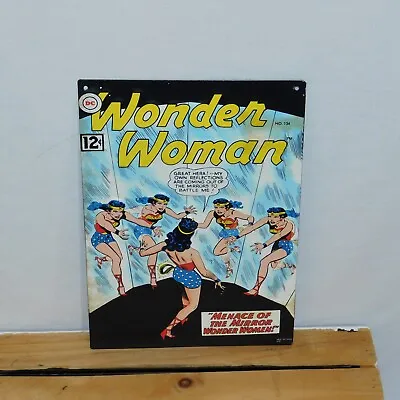 Buy Wonder Woman DC Comics #134 12 Cents Comic Book Cover 13 X 9 Embossed Metal Sign • 13.33£