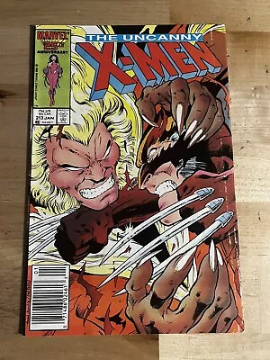 Buy Uncanny X-Men #213 1987 1st Cameo Mr Sinister, 1st Wolverine Vs Sabretooth MJ • 55.93£