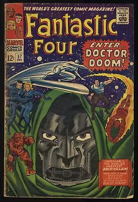 Buy Fantastic Four #57 GD/VG 3.0 Doctor Doom Silver Surfer Appearance Marvel 1966 • 34.16£
