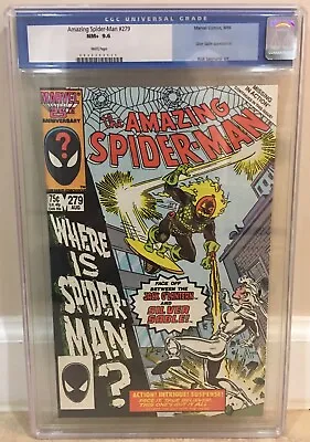 Buy Amazing Spider-man #279 Cgc 9.6 Jack O’ Lantern Silver Sable Appearance • 197.65£