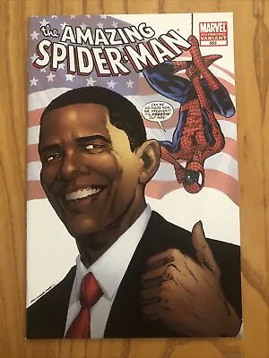 Buy The Amazing Spider-man Issue #583 | Fourth Printing Obama Variant Cover 2009 • 6.50£