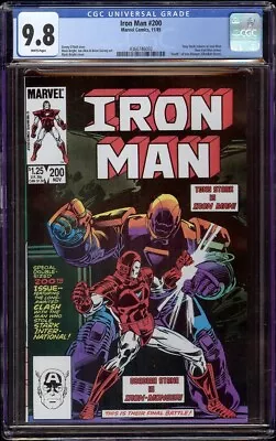 Buy Iron Man # 200 CGC 9.8 White (Marvel, 1985) Death Of Iron Monger • 155.91£