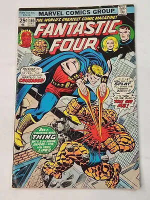Buy Fantastic Four 165 George Perez Death Of Crusader/3rd Marvel Boy Bronze Age 1975 • 9.72£