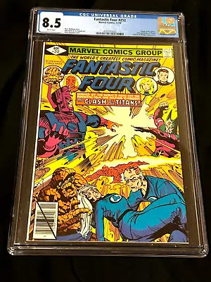 Buy Fantastic Four Marvel #212 Newsstand 1979 CGC 8.5 2nd Terrax! Byrne Art! • 55.19£