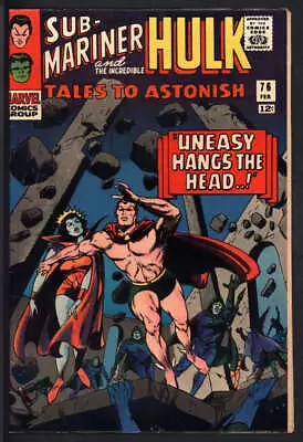 Buy Tales To Astonish #76 6.0 // Gene Colan Cover Marvel Comics 1966 • 44.10£