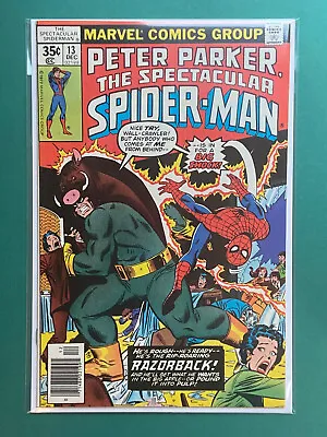 Buy The Spectacular Spider-Man #13 NM (Marvel 1977) 1st Full App Of Razorback Key • 13.99£
