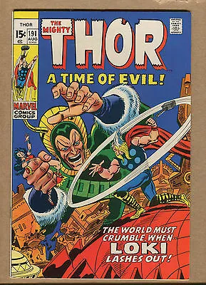Buy The Mighty Thor #191 - Loki Cover - 1971 (Grade 8.0) WH • 23.64£