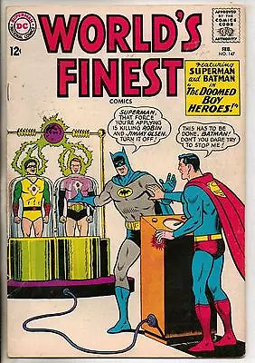 Buy DC Comics Worlds Finest #147 February 1965 Superman & Batman F+ • 26£