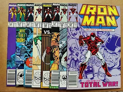 Buy Iron Man 225-232 Complete Parts 1-8 Armor Wars Lot Of 8 Marvel 1987-88 • 38.92£