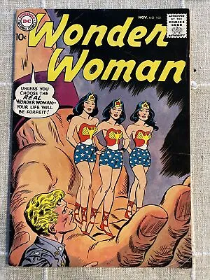 Buy Wonder Woman 102 VG+ 1958 Charles Moulton, Steve Trevor • 244.50£