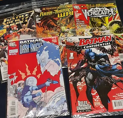 Buy X5 DC Comic Books In Plastic Protectors Batman Justice Society Dark Knight • 10£