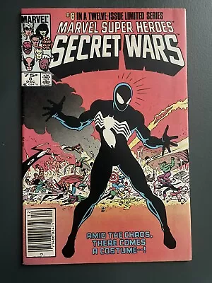 Buy Marvel Super Heroes Secret Wars #8 (1984) Origin Of Symbiote Costume Newsstand! • 159.90£