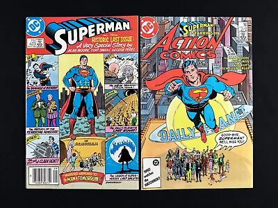 Buy Superman #423 + Action Comics #583 / 1986 / NEWSSTAND / 9.4 Or Better • 19.85£