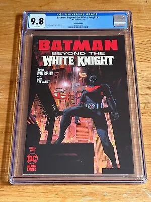 Buy Batman Beyond The White Knight 1 Sean Murphy NM 2nd Printing Black Label CGC 9.8 • 99.99£