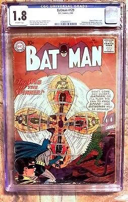 Buy Batman Comics #129, Silver Age Batwoman, 1960, Dc, Cgc Graded, Free Shipping! • 75.95£