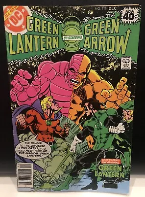 Buy GREEN LANTERN AND GREEN ARROW #111 COMIC DC COMICS Mark Jewelers Bronze Age • 18.99£