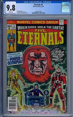 Buy Cgc 9.8 Eternals #5 White Pages 1st Thena  Appearance & 4 Others 1976 Jack Kirby • 119.54£