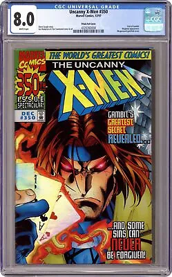 Buy Uncanny X-Men #350A Deluxe Hologram CGC 8.0 1997 4320393008 • 52.24£