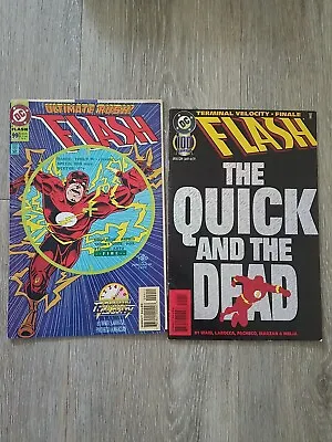 Buy DC COMICS  Flash The Quick And The Dead Centennial Edition 1995 # 99 &100 • 8£