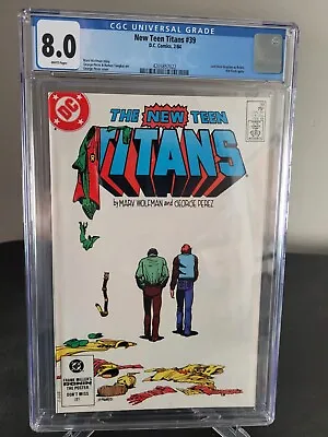 Buy The New Teen Titans #39 Cgc 8.0 Graded Dc Comics Final Dick Grayson As Robin! • 23.69£