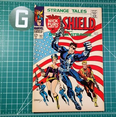 Buy Strange Tales: Nick Fury Agents Of Shield #167 (1968) ICONIC Steranko Marvel FN+ • 159.90£