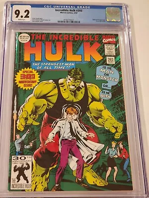Buy Incredible Hulk 393 5/92 Marvel Comics CGC 9.2 • 31.67£
