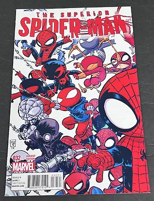 Buy 2014 Issue 32 Superior Spider-Man Skottie Young Variant 1st Spider-Army AA 82923 • 43.72£