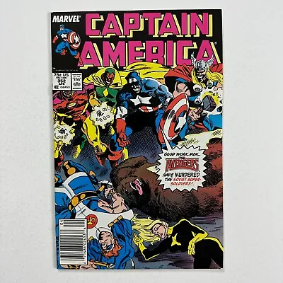 Buy Captain America 352 Newsstand 1st Appearance Supreme Soviets (1989, Marvel) • 11.85£