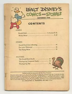 Buy Walt Disney's Comics And Stories #2 Coverless 0.3 1940 • 383.10£
