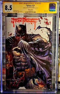 Buy Batman #126 Virgin Battle Damage CGC 8.5 Bloody Artist Signature Tyler Kirkham • 160.85£