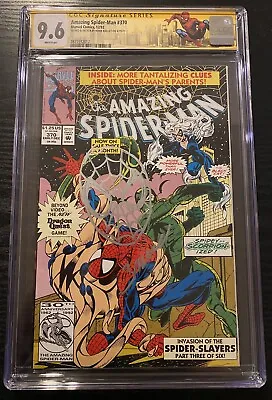 Buy Amazing Spider-Man #370 CGC 9.6 SS SKETCH & SIGNED MARK BAGLEY ASM LABEL White P • 316.63£
